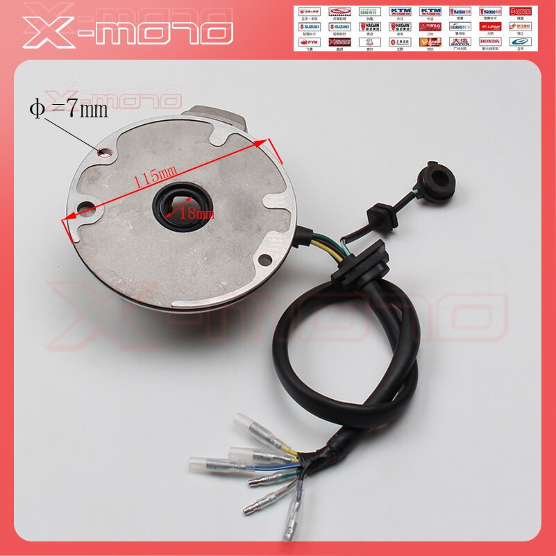 Mangeto Stater Vliegwiel Motor Lifan LF125cc Horizontale Kick Start Motor Magneto Coil Stator Kit Voor Pit Dirt Bike