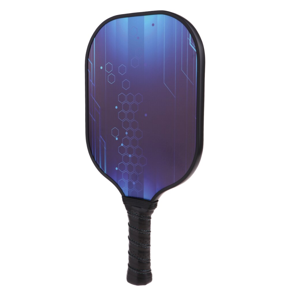 Lyxig kolfiber enkel gym sport pickleball paddelracket  - 10 färger: Ljusblå