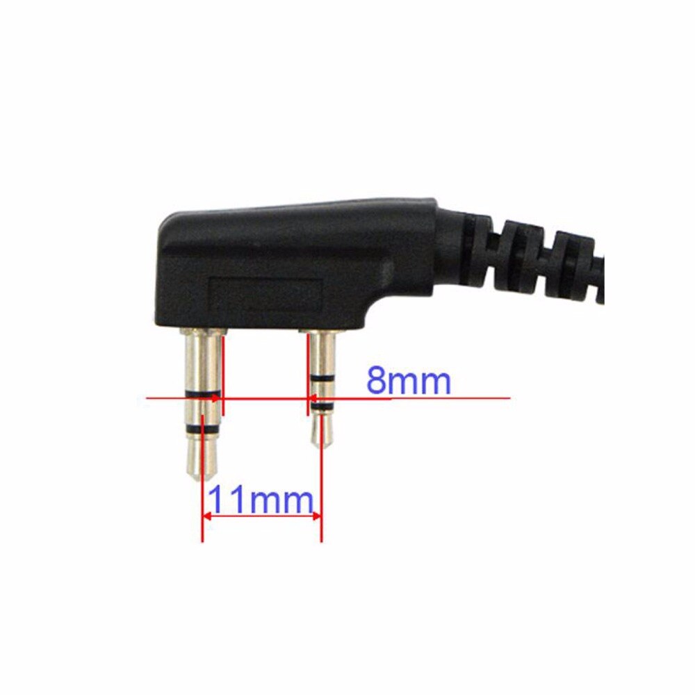 10pcs 2 PIN Radio Earpiece for KENWOOD Retevis H777 BAOFENG UV-5R BF-888S TYT Ham Radio Walkie Talkie Hf Transceiver C011