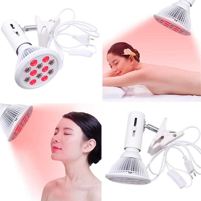 Skin Pain Relief 24W Red Light Therapy Health Care Red 660nm Infrared 850nm Leds Body Massage Neck Shoulder Back Heating Bulbs