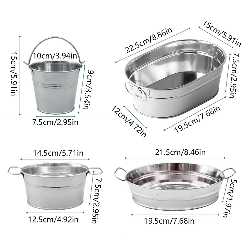 Oval Fried Chicken Dish Fast Food Bucket For Kitchen Restaurant Party Supplies K0AB