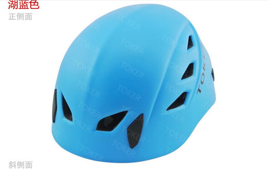 Head size Adjustable 54-61cm Mountain-climbing helmet Rescue prompt Helmet Outdoor safety helmets: Blue