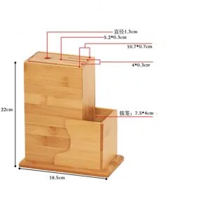 Nanzhu porte-couteaux de cuisine, fournitures de rangement porte-couteaux porte-outils porte-baguettes multifonctionnel porte-couteaux de cuisine: 2