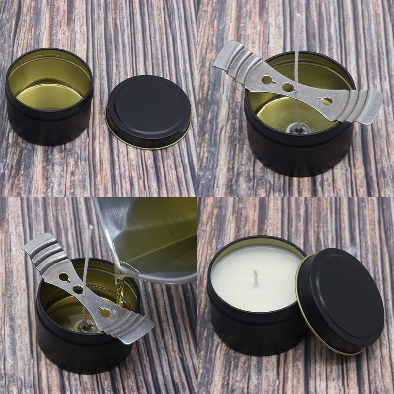 5 oz 15pcs/pack Black Color Candle Containers Candles Jars for Candle Making