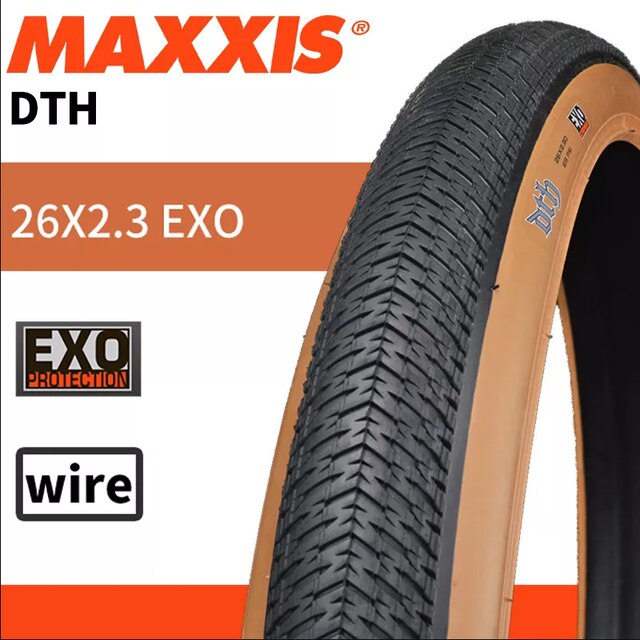 MAXXIS DTH(M147P) 26x2.3 26x2.15 20X1.75 Fodable Bicycle Tire MTB Mountain Bikes, EXO Fio 26x2.3 Bike Steel Tire In Bmx: steel 26X2.3 EXO Y