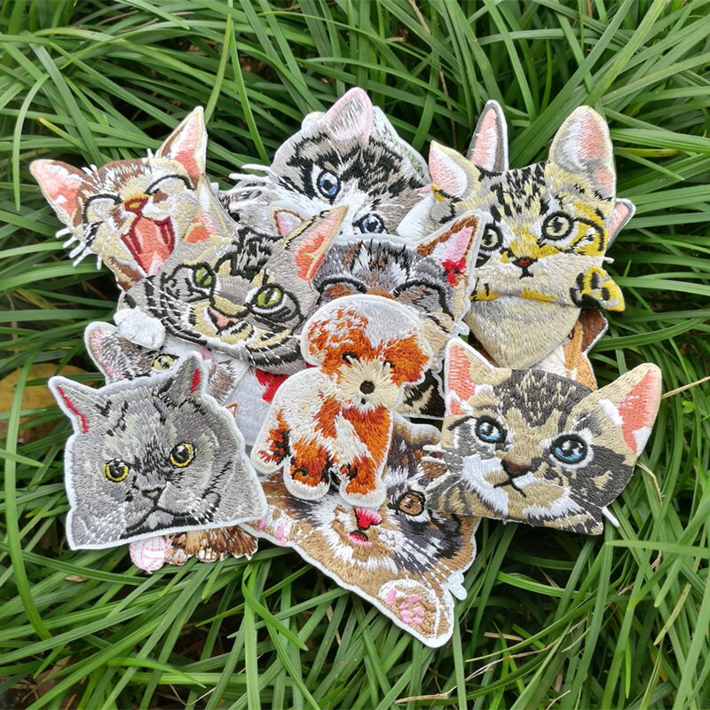 -Melt Kat Kleding Sticker Accessoires Tassen Hoeden Decoratie Gat Patchen En Decals Borduren Patch