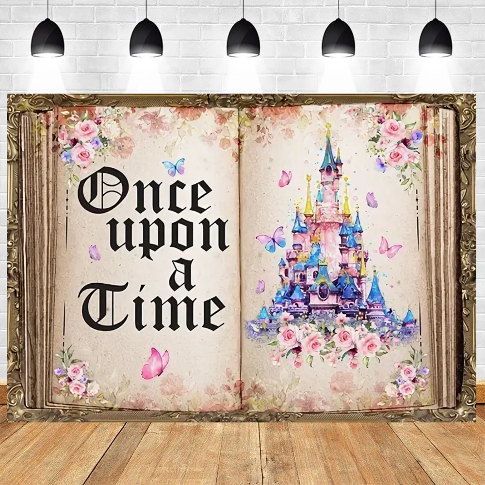 Fairy Tale Books Theme Magic Book Forest Photography Background Storybook Wonderland Romantic Wedding Birthday Decor Supplies: S / VIOLET/紫罗兰