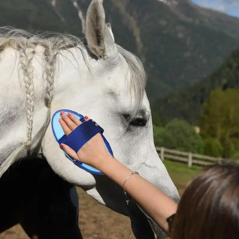 Paardenborstel voor het verzorgen van paarden Verzorgingshulpmiddel Paardenhaarborstel Flexibele en buigbare borstel Paardenreinigingsborstel Paardenverzorging