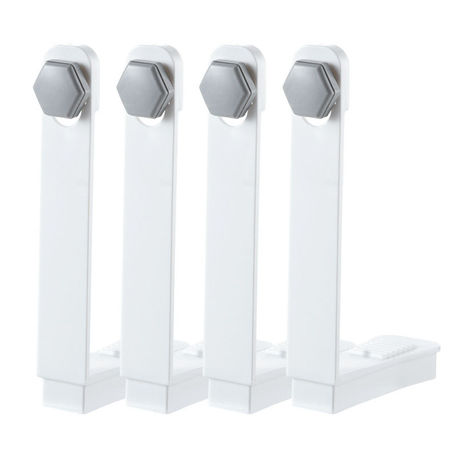 4Pcs/set Bed Sheet Clip Set Clamps For Sheet Grippers Non-Slip Sheet Holders BedSheet Clip Keeping Sheets Place Fastener Gripper: WHITE
