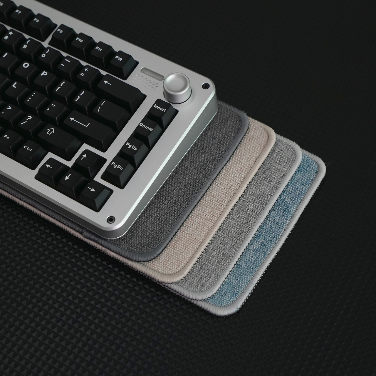 Tapis de clavier HIFI en lin, polymère de bureau, personnalisé, mécanique, effet sonore optimisé, compatible avec 60%, 65%, 75%, 98%