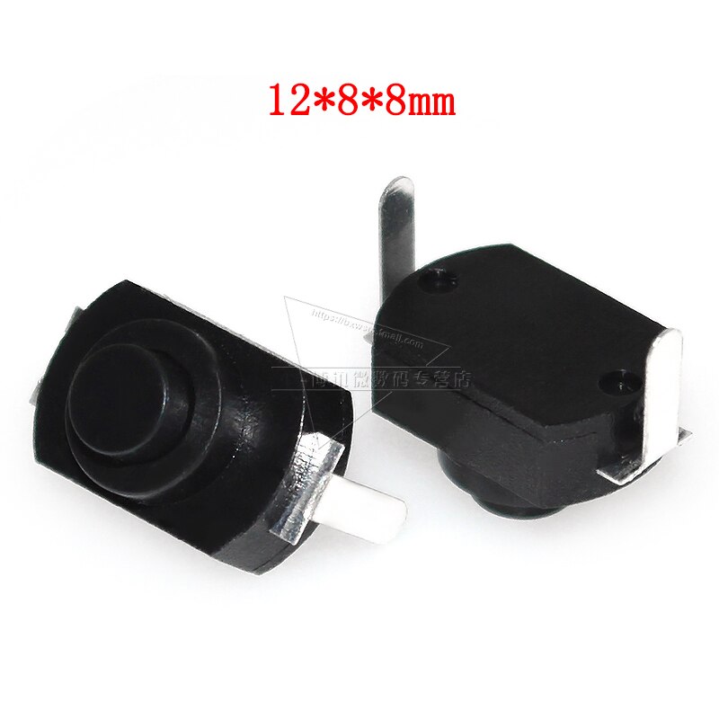 5pcs Switch Push Button Click clicky on off switch 1212 for LED Flashlight torch headlamp Lantern light DIY parts accessories: Orange