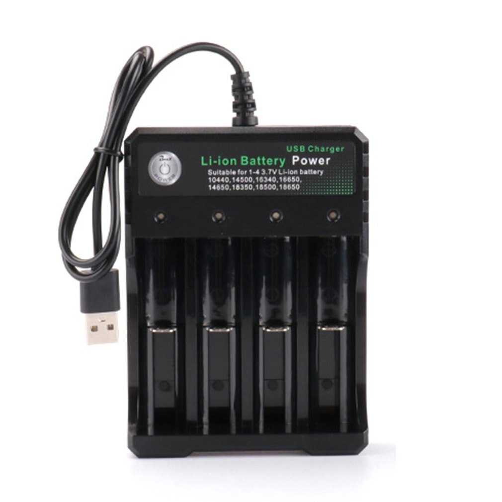 Batterij Lader Voor 3.7V 18650 Batterijen 4 Poorten Batterij Oplader Met Usb Plug Universal Power Tool Accessoires