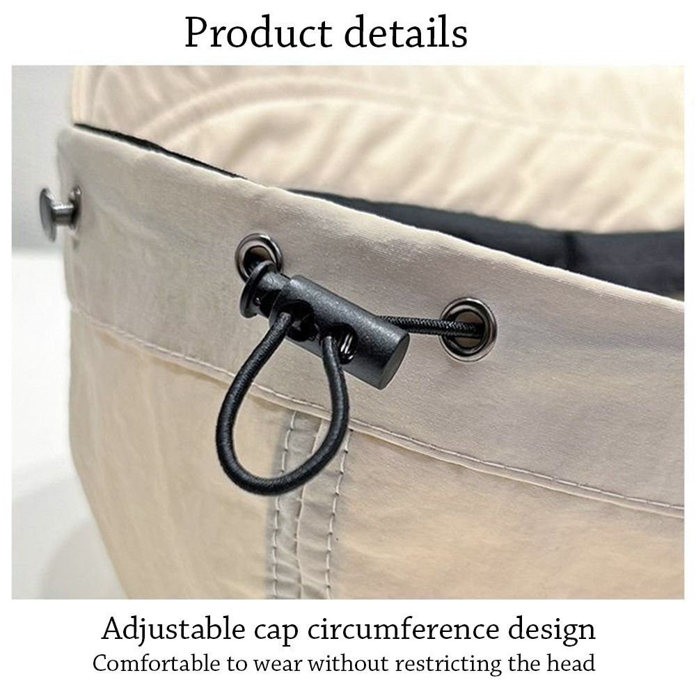 Chapeau de soleil d'été à large bord pour hommes et femmes, queue de cheval pliable, chapeau de proximité, Wstring réglable, casquettes de plage, E27