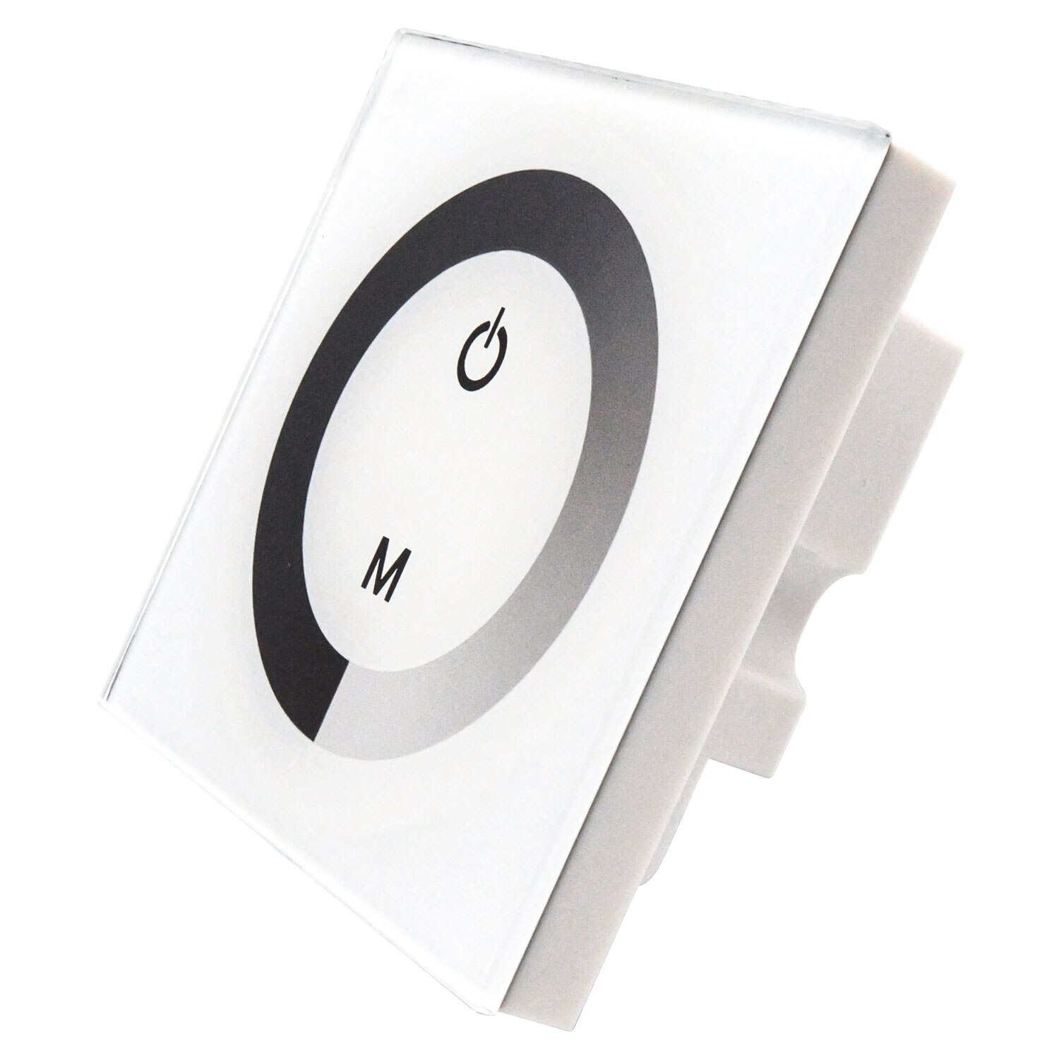 Dc 12v-24v Touch Panel Led Lights Dimmer Smart Controller white/black Wall Mounted Switch Lights Controller Hardware: White