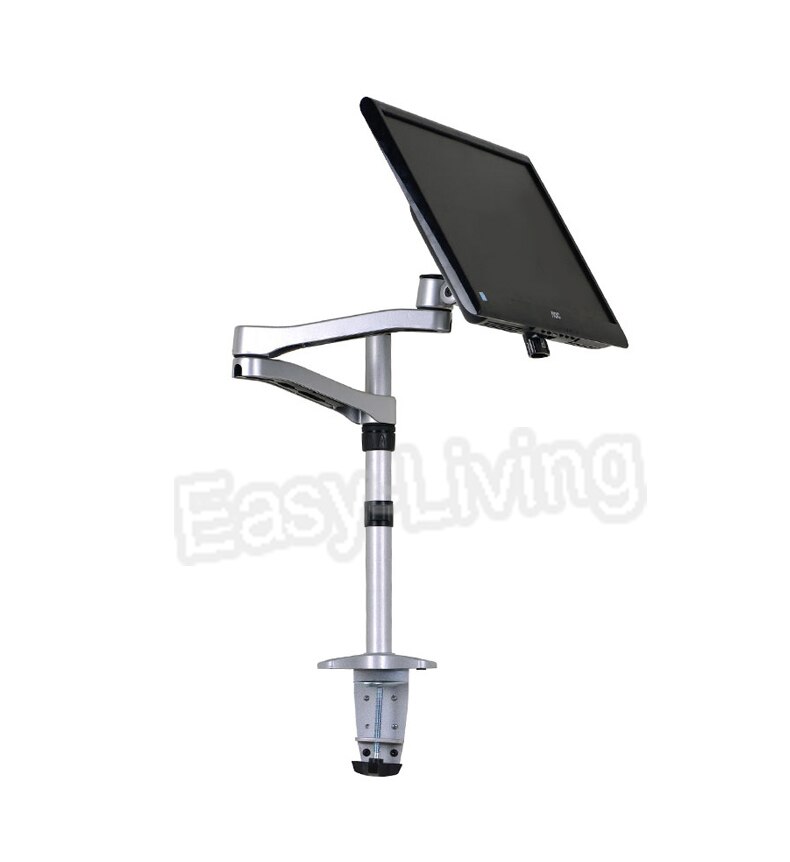 Aluminum Desktop Monitor Mount Arm Full Motion 360 Degree 13-24&quot; LCD LED Computer Monitor Holder Loading 5kgs Silver