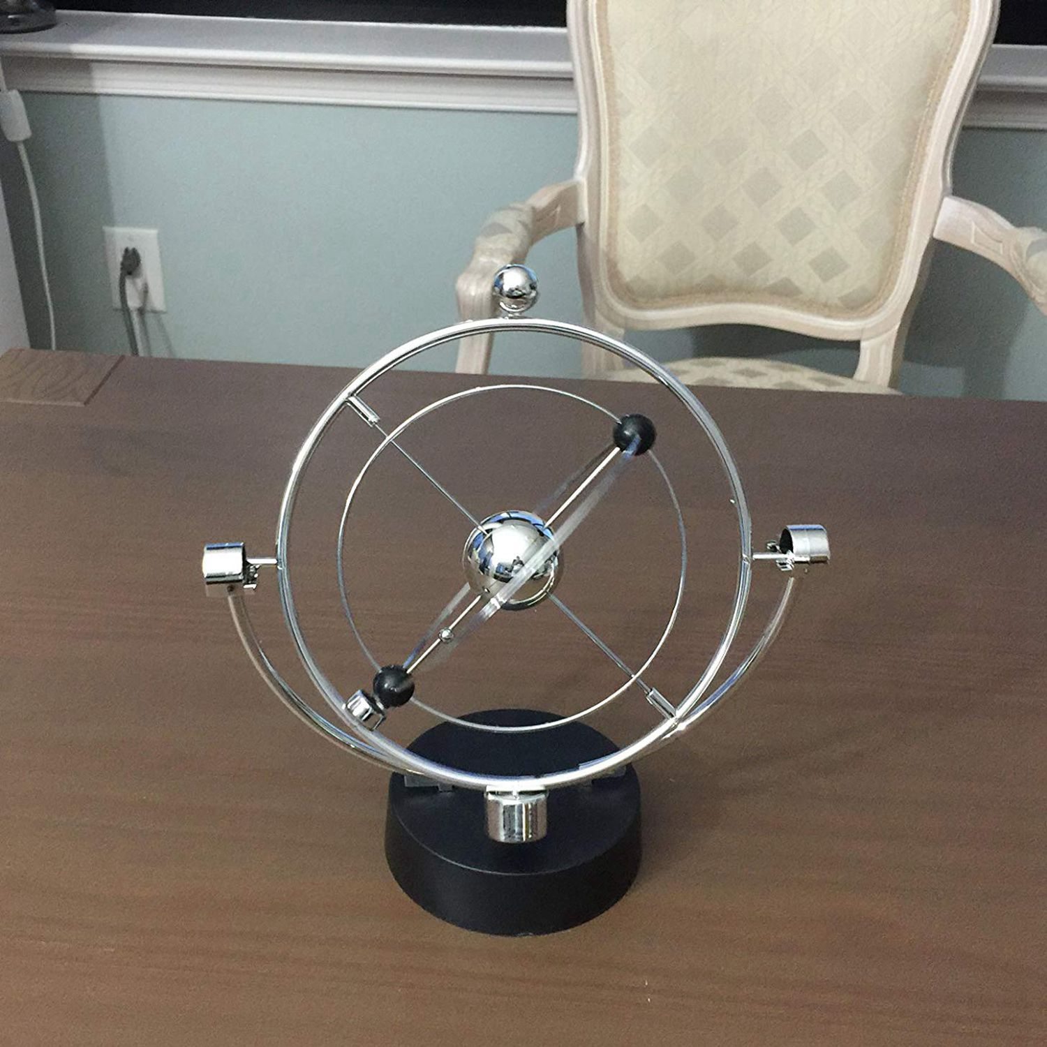 -perpetual motion desk skulptur legetøj - kinetisk kunst galaxy planet balance mobile - magnetisk executive kontor boligindretning tabl