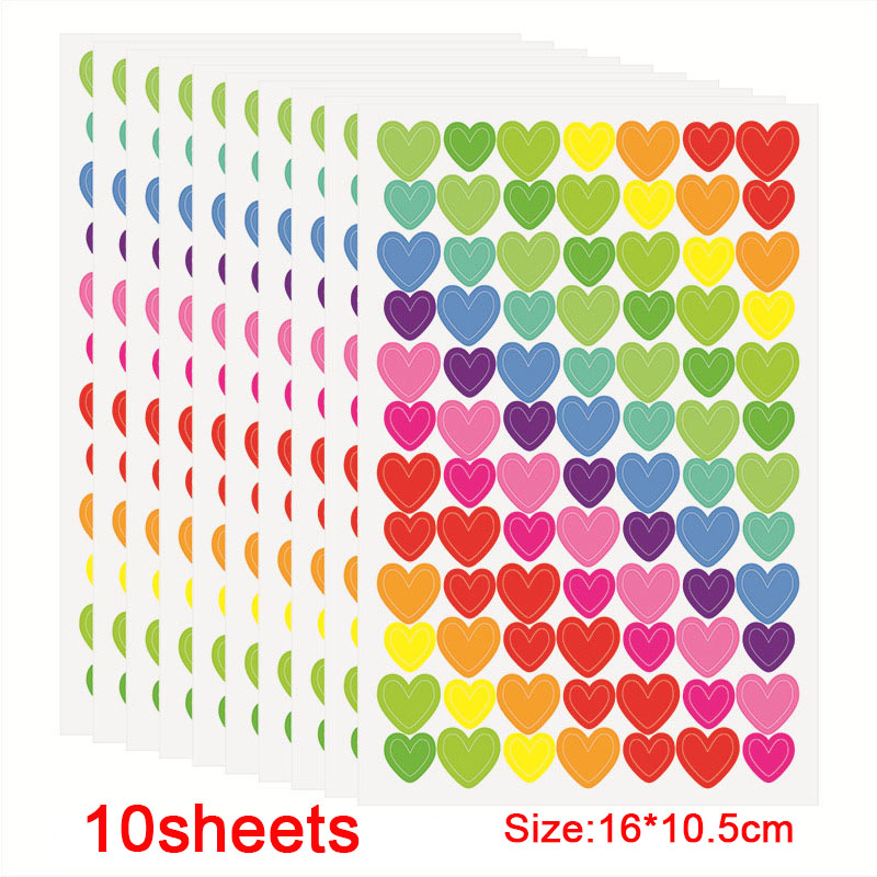 10-blad lachend gezicht stickers schattig notebook laptop portret stickers glimlach ster brief beloning sticker klassiek speelgoed voor kinderen cadeau