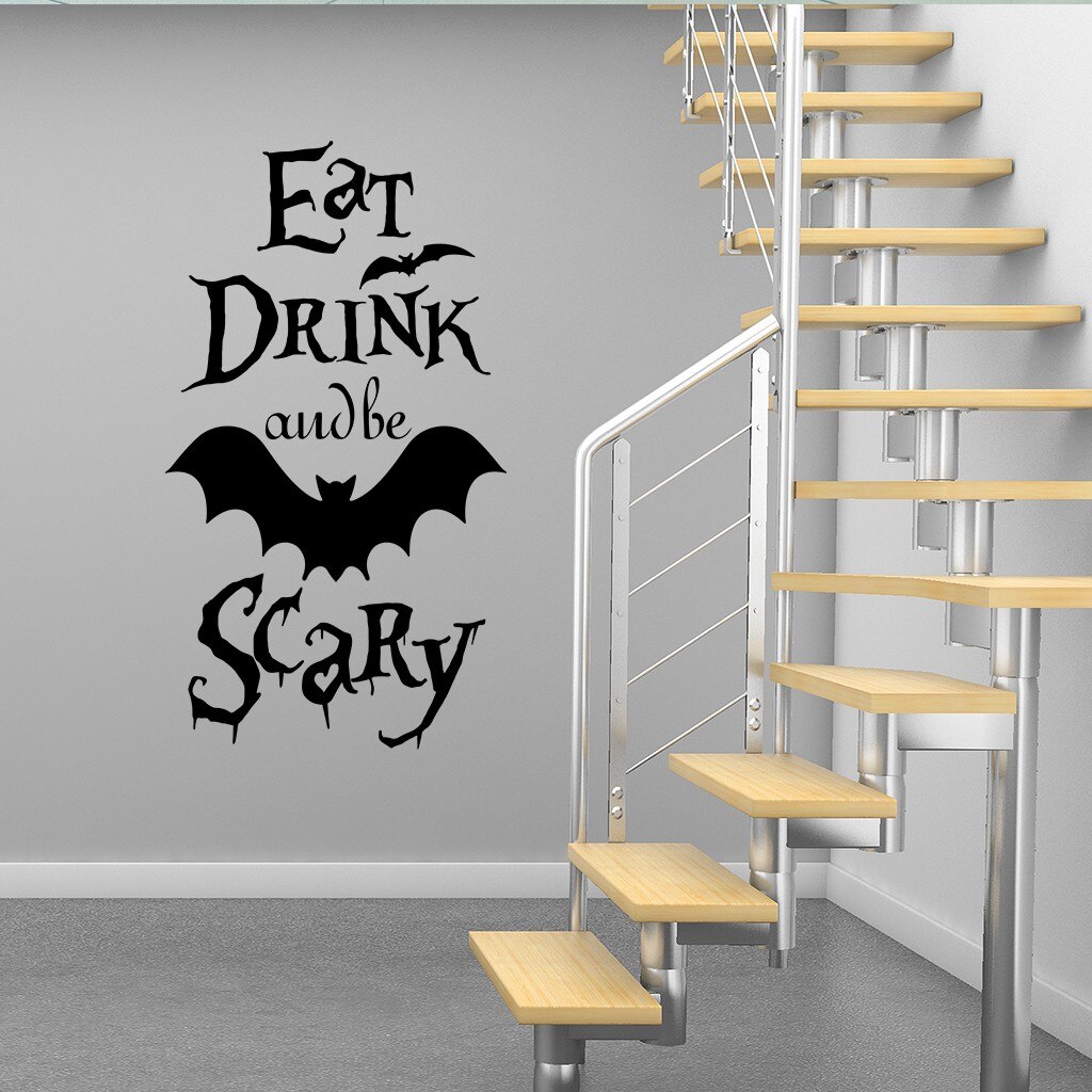 Gothic Wallpaper Halloween Wall Stickers Decor Halloween Wall Sticker Home DIY Decals For Door And Window Home Decoration