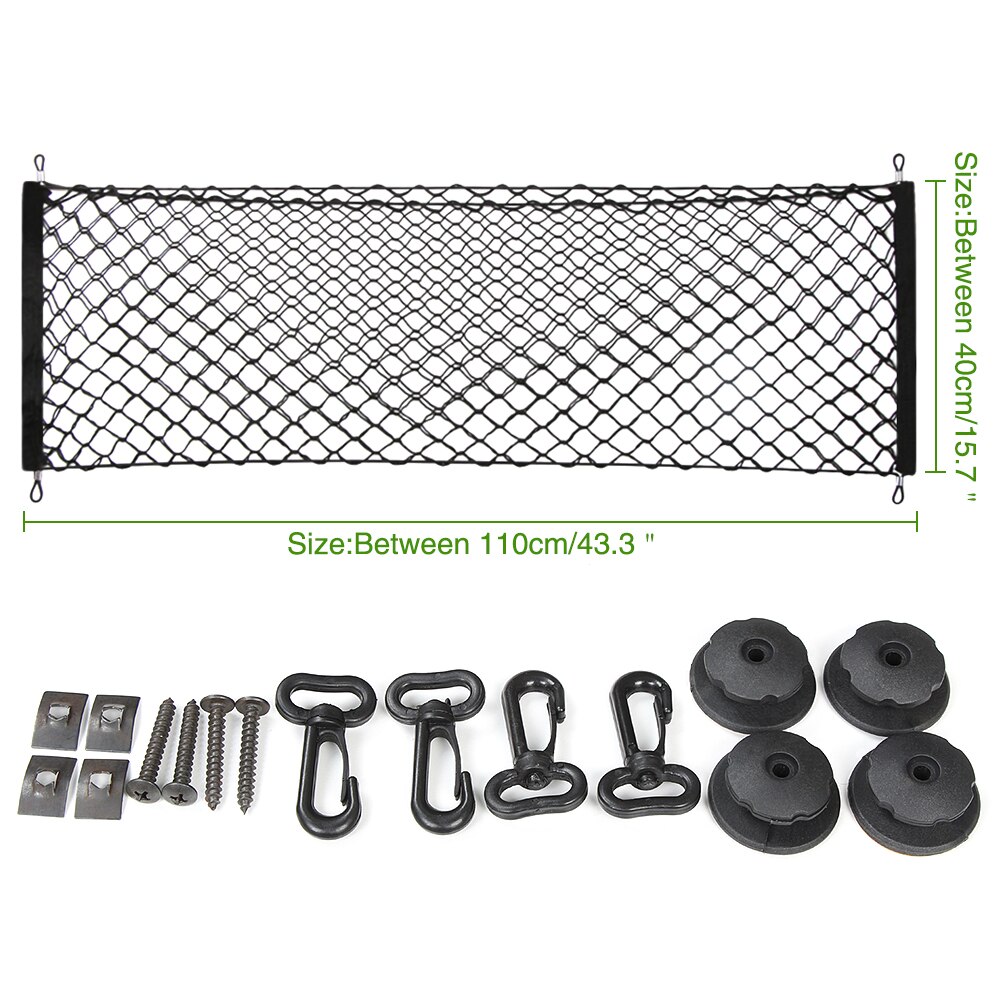 Organizador de almacenamiento de maletero para coche, red de almacenamiento de maletero para Ford EDGE Explorer Expedition EVOS START C-MAX S-MAX Galaxy: 110x40CM