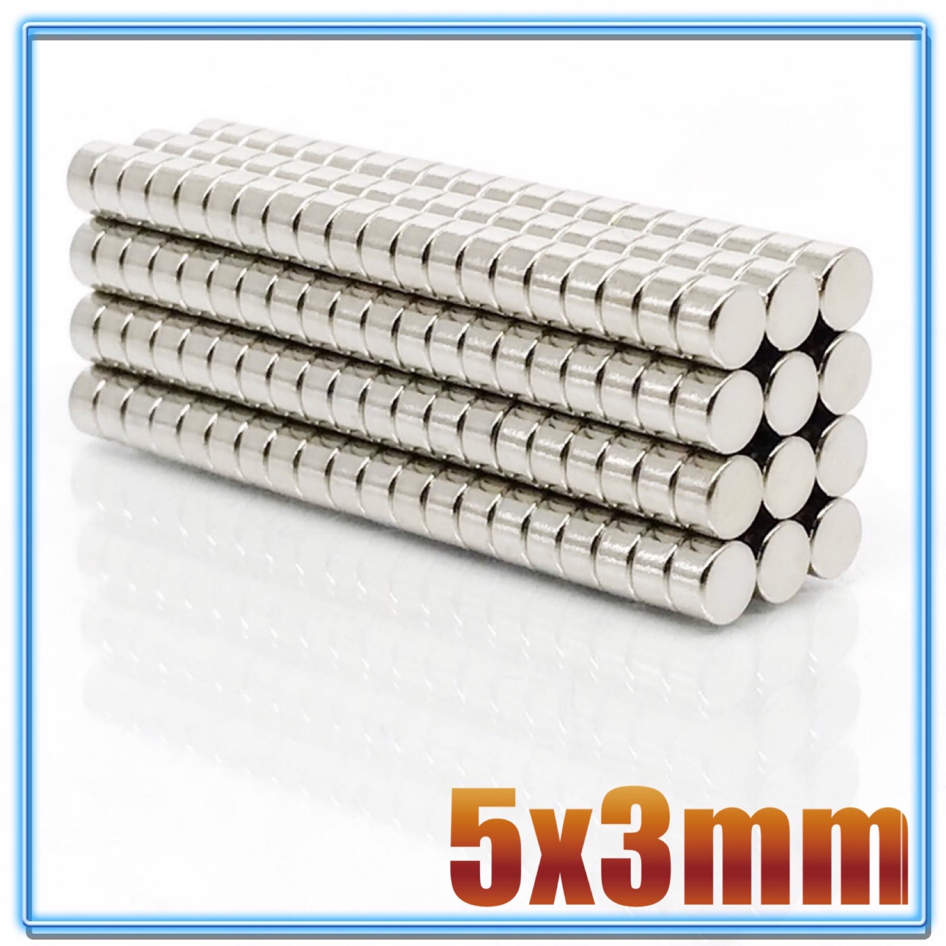 1000Pcs Mini Kleine N35 Ronde Magneet 5X1 5X1.5 5X2 5X3 5X4 5X5 Mm Neodymium Magneet Permanente Ndfeb Super Sterke Krachtige Magneten