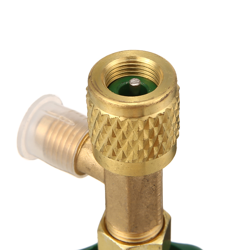 Mayitr 1pc Dispensing Valve Bottle Opener Durable Refrigerant Bottle Can Tap 1/4 SAE Thread Adapter for R12 R22 Gas Refrigerant