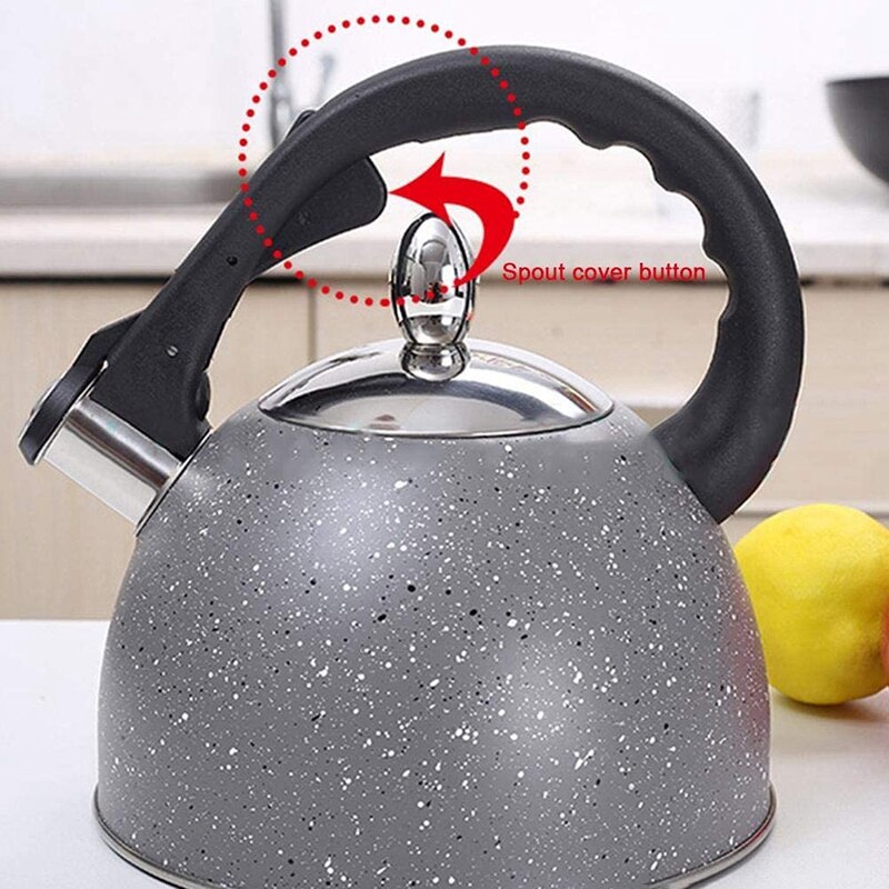 LBER 3L Whistle Kettle,Induction Cooker Whistle Ho... Grandado