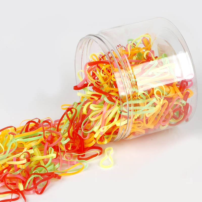 500pcs/bag Child Baby Braider for Hair TPU Disposable Elastics Hair Bands Girls Ponytail Holder Rubber Bands Hair Styling Tool: mix2