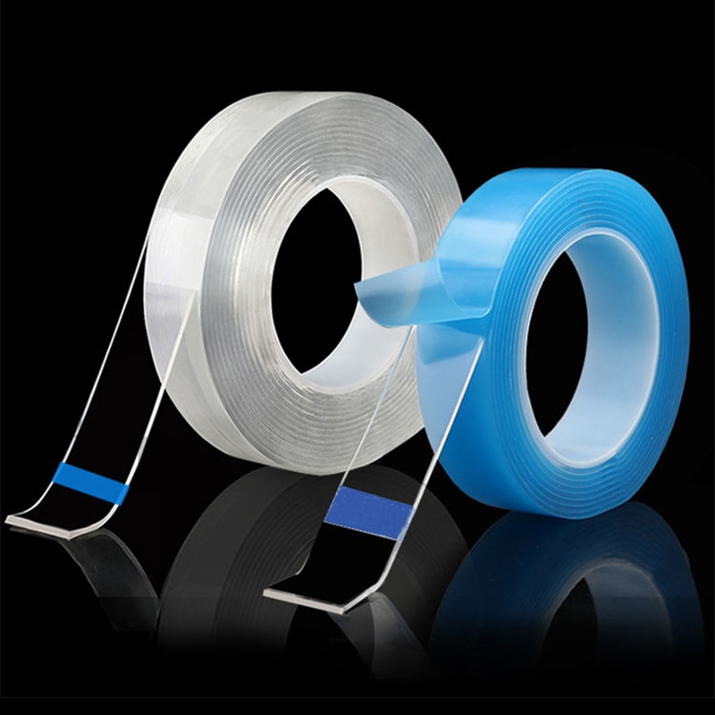 1/2/3/5M Dubbelzijdig Tape Wasbaar Hergebruik Nano Tape Transparant Geen Spoor Waterdichte Lijm tape Nano Tape Clear