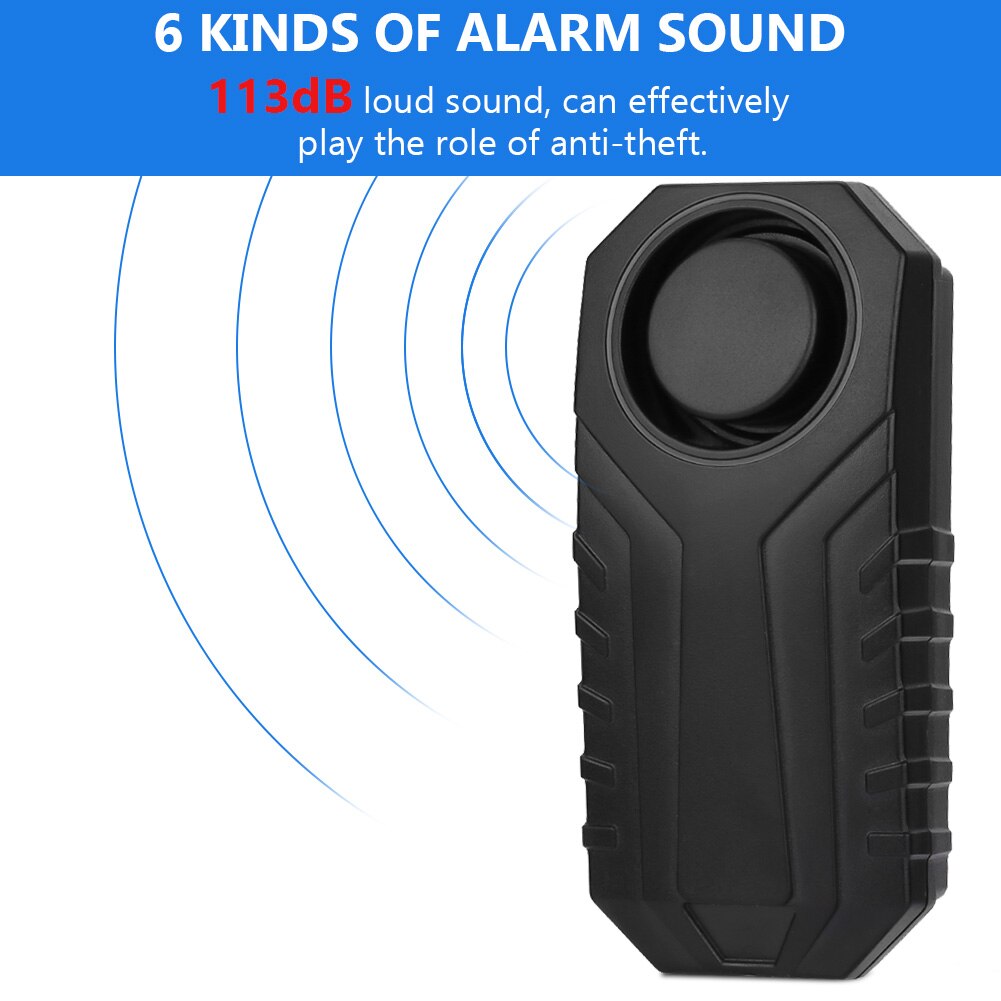MR 22R2 7 level adjustable sensitivity Wireless Bicycle Bike Anti theft Alarm Security Remote Control Lock Loud Sound Alarm