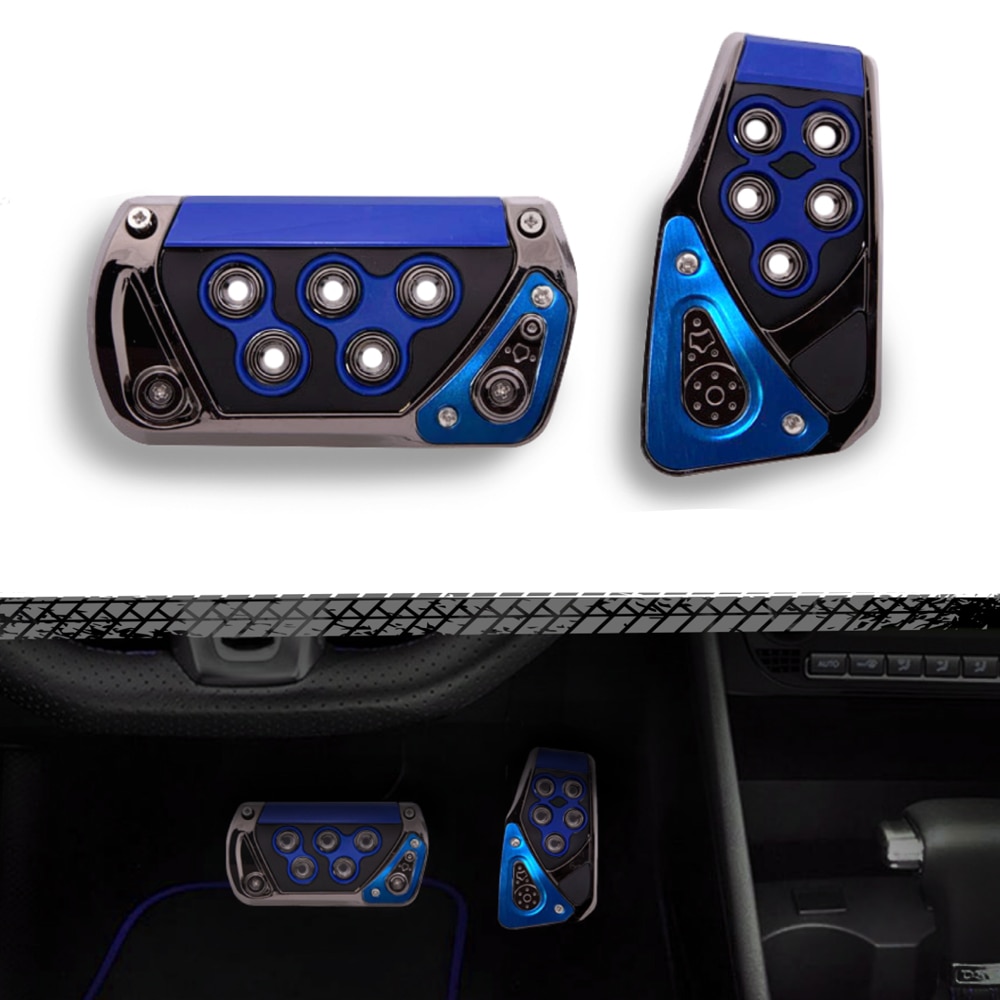 Couvercle universel pour pédale de voiture, 2 pièces, accélérateur de pédale de Sport automatique, couvercle de plaquette de frein de carburant pour accessoires de voiture