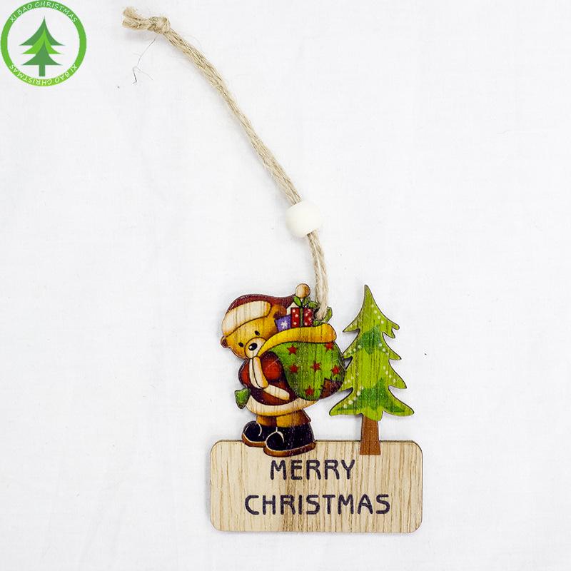 6pc julepynt juletre dekor anheng pynt til hjemmet julefest juletre ornament låve: En bjørn