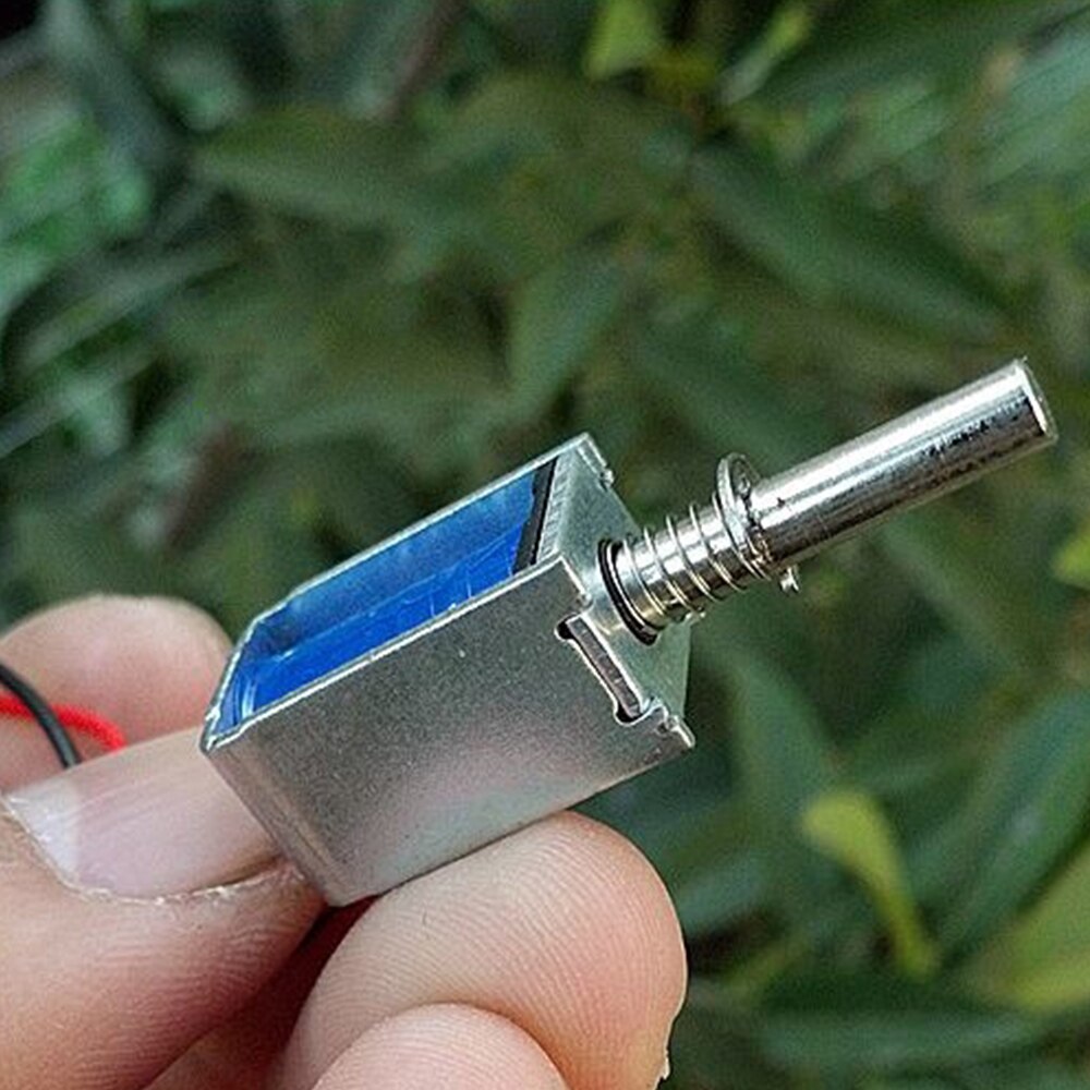 Mini electroimán de válvula Micro solenoide DC 3V-12V, marco abierto, tipo de extracción de CC, imán para válvula de aire y agua eléctrica de 6V y 12 voltios