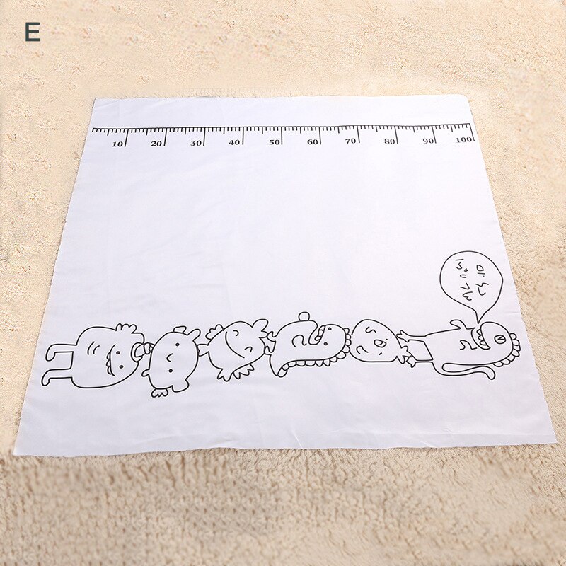 Calendar Infant Baby Milestone Blanket Photography Props Months Weeks Backdrop Colorful Printed Pictures Cloth 100x100cm