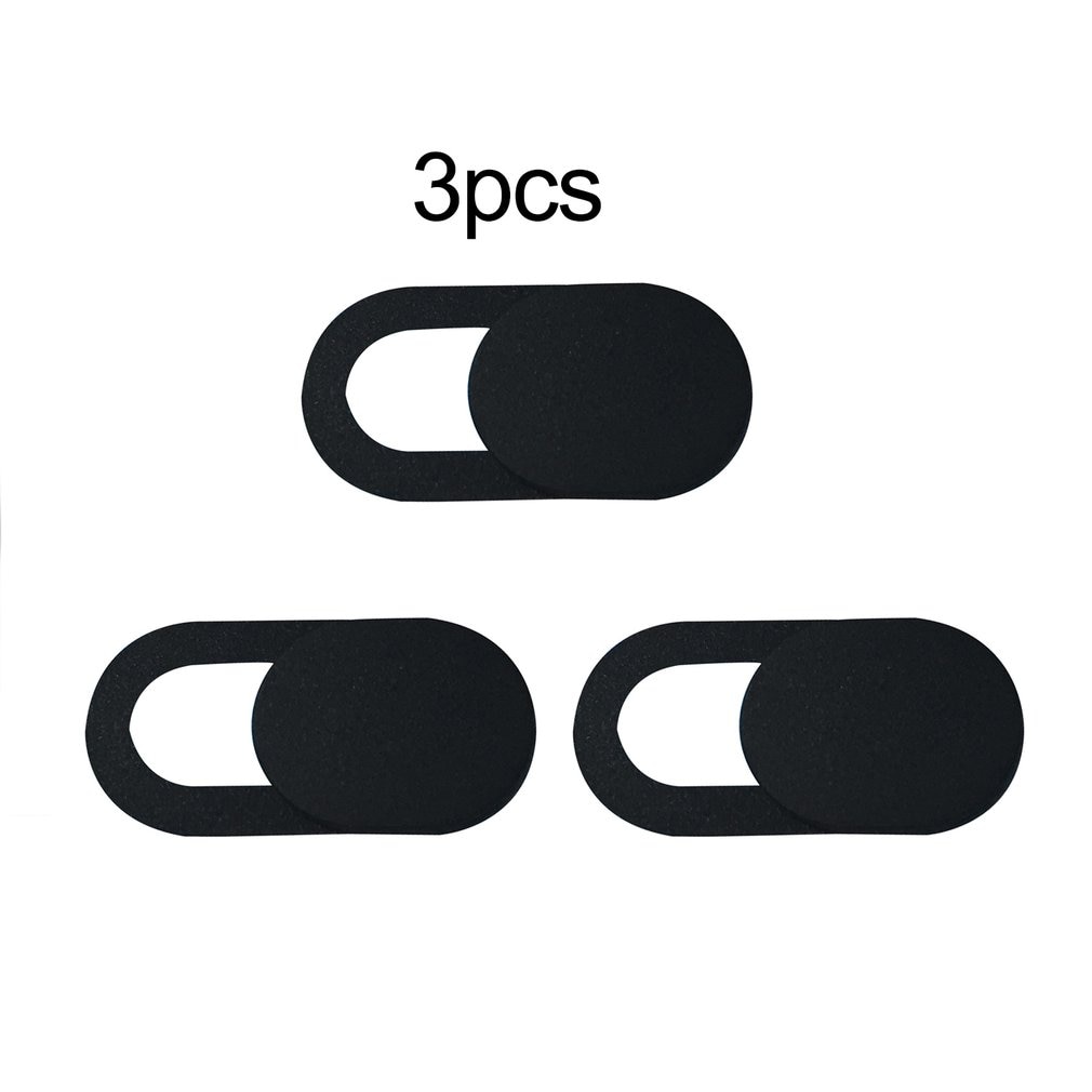 3 Stks/set Metalen Ovale Vorm Mini Webcam Cover Sluiter Magneet Slider Camera Cover Voor Web Laptop Pc Tablet Privacy