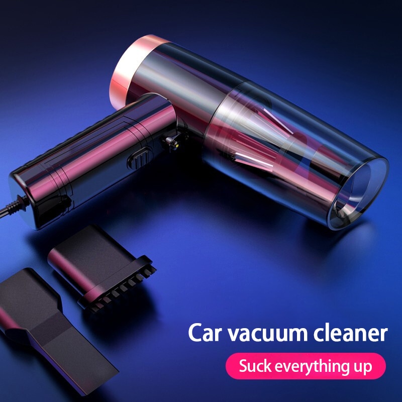 12V 120W Handheld Car Vacuum Cleaner Rechargeable Wet Dry Portable Mini Vacuum Cleaner With LED Light For Home Car Accessories