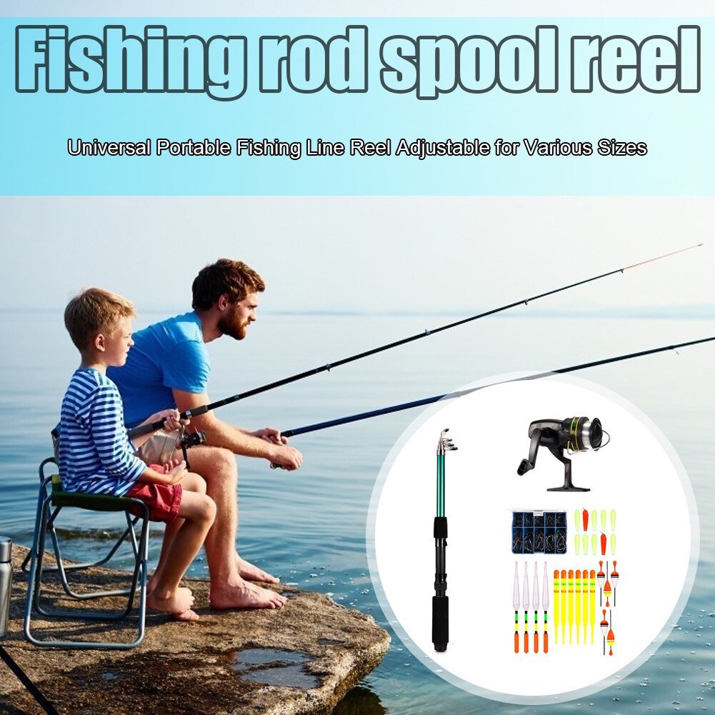 9/127 Pcs Fishing Rod Kit 1.6m Telescopic Pole Reel Portable Fishing Rod Box Set Hook Fishing Tackle Gear Accessories Set