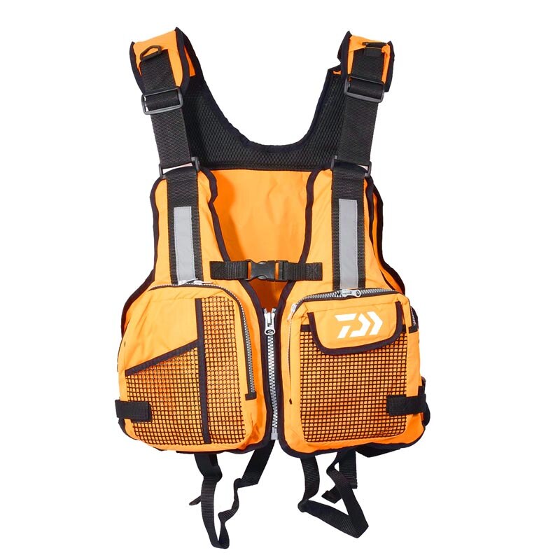 Gilet de pêche de plein air, veste de sauvetage de flottaison, filet de natation, Portable, multi-poches, veste de sécurité détachable,: 07