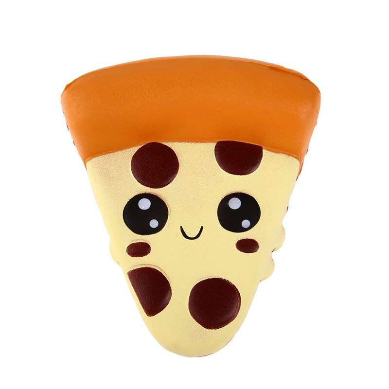 Jumbo sød pizza squishy langsom stigende simulering blød klem legetøj pu brødkage duftende anti stress sjov til barn xmas 13*11cm