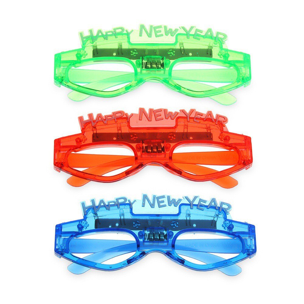 1pcs Flashing Led Glasses Halloween Christmas Glasses Luminous Light Up Glowing Eye Wear Bar Birthday Party Year: Style   2