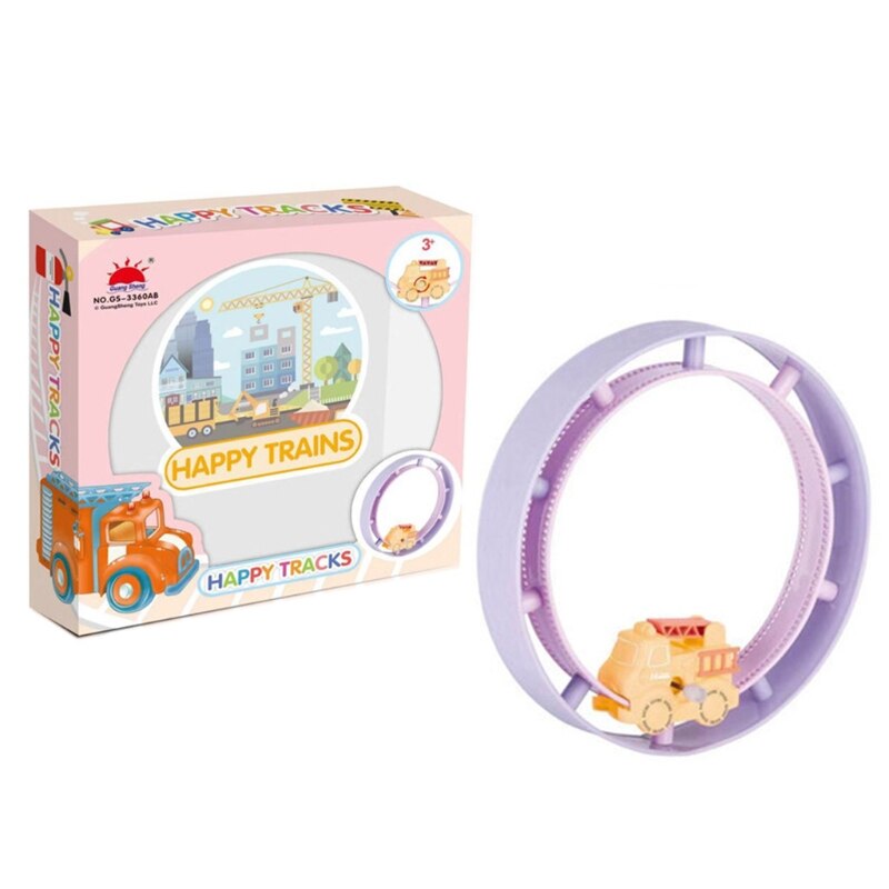 40JC Table Play Toy Plastic Track Slide Game Brain Training Portable Table Game Baby: Engineering vehicle