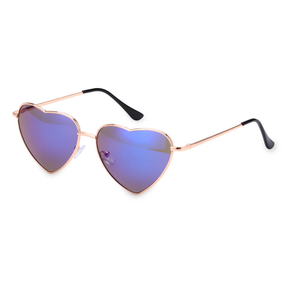 Women Vintage Heart Shape Sunglasses Metal Frame Sun Glasses Candy Color Gradient Sun Glasses For Outdoor Cycling: C07