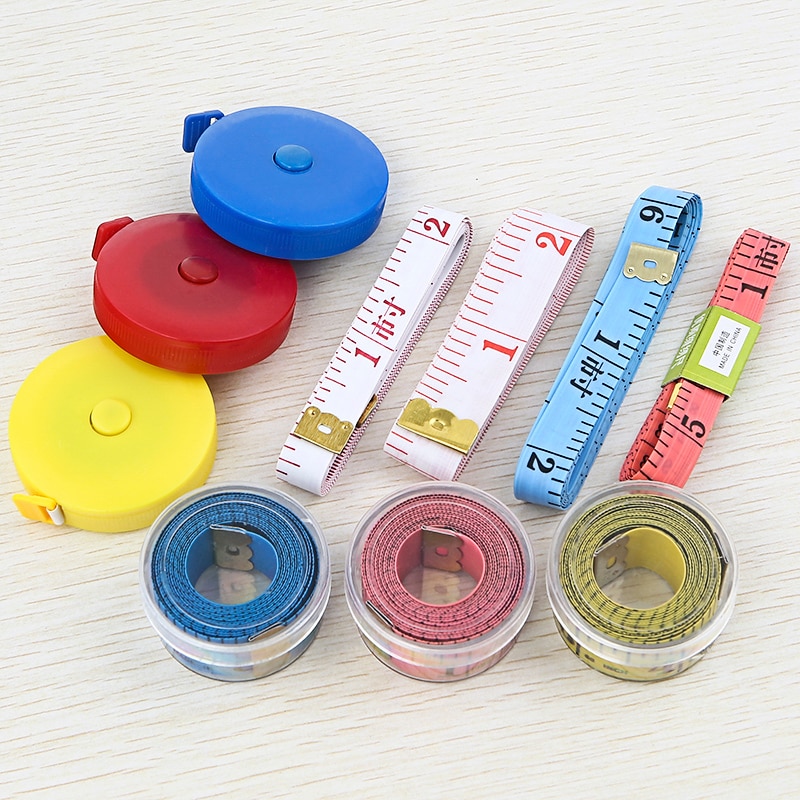 Mesureing Tape Retractable Foot Measure Ruler For Sewing Meter Children's Growth Mini Soft Inch High Precision Double Scale