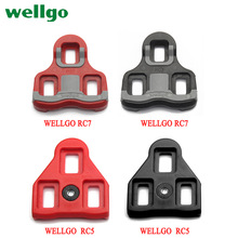 Wellgo Bicycle Pedals Cleats Accessories RC7 Black/Red road bike shoes Cleats Locking Plate / Splint compatible with LOOK KEO