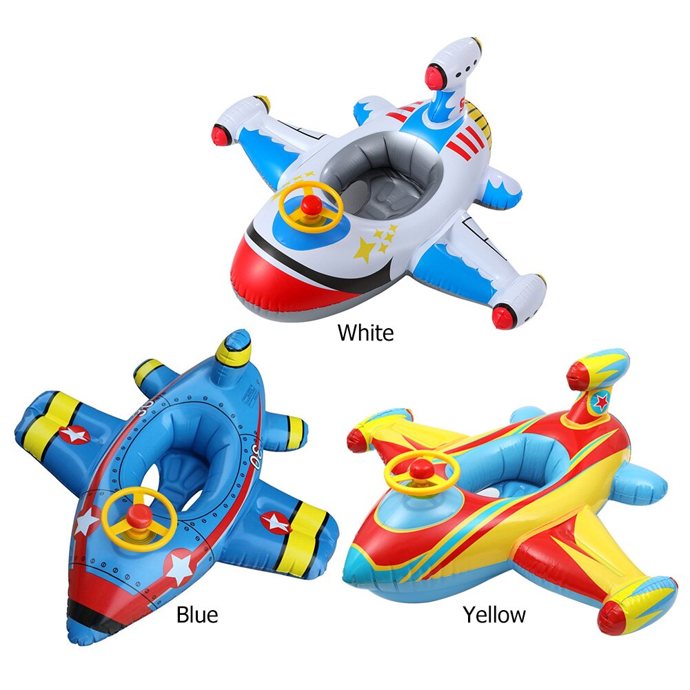 Aufblasbare Baby Schwimmen Ring Kinder Schwimmen Pool Zubehör Flugzeug Schwimmen Float Wasser Spaß Pool Spielzeug Schwimmen Ring Sitz Boot Sport