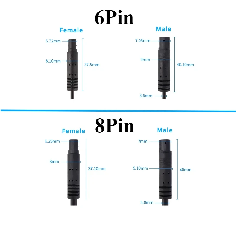 4Pin/5Pin/6Pin/8Pin Car DVR Camera Extension Cable... – Grandado