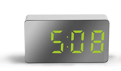 Horloge murale électronique, calendrier perpétuel numérique LED, support de calendrier perpétuel intelligent: green