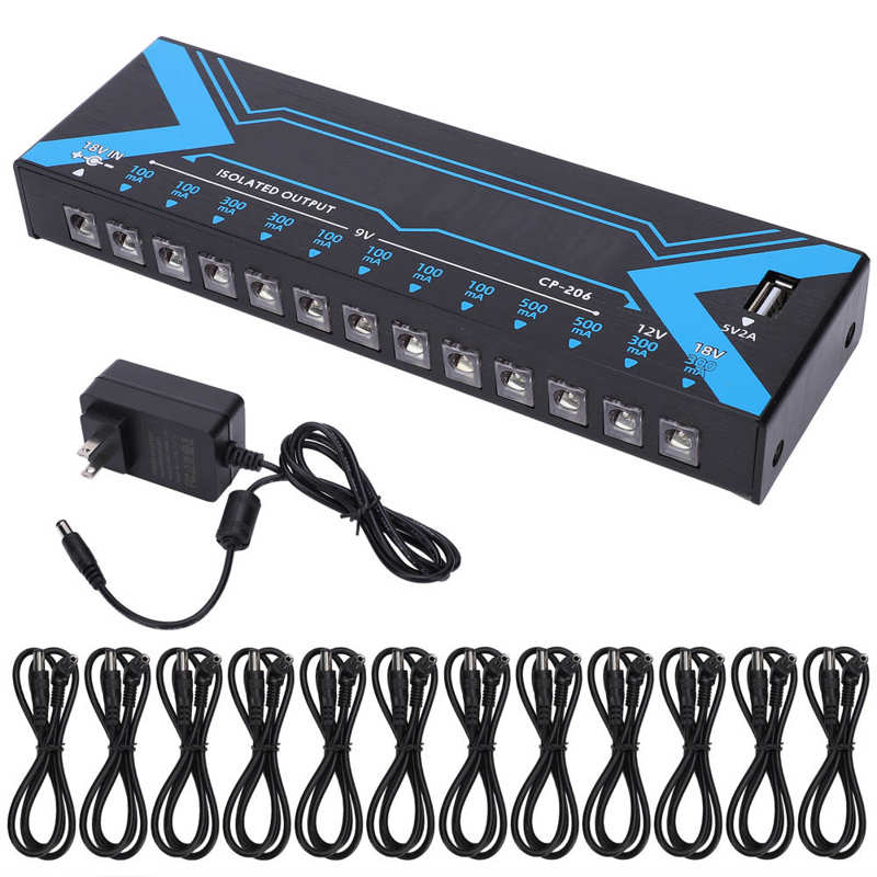 musical instruments Musical Accessories Effect Pedal 12 Outputs Short‑Circuit Protection Guitar Power Supply Accessories: Style1