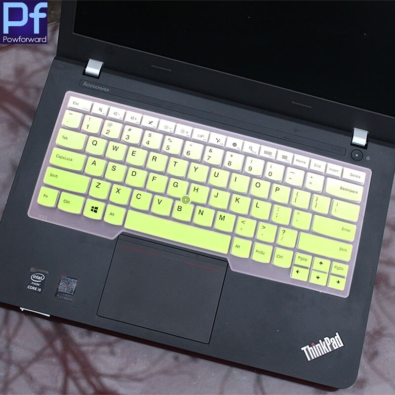 Dla Lenovo Thinkpad E14 2020 silikonowa klawiatura laptopa obudowa ochronna E 14: fadegreen