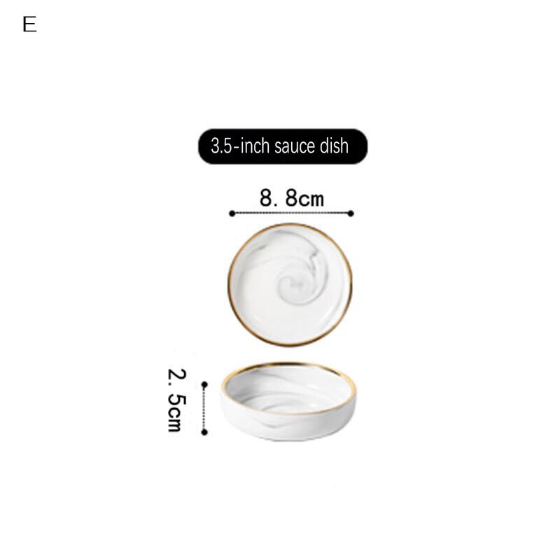 Top knogle keramik middagssæt suppeskål sæt porcelænsservice sæt tallerken bordservice spisestel bordservice sæt bestik sæt: E
