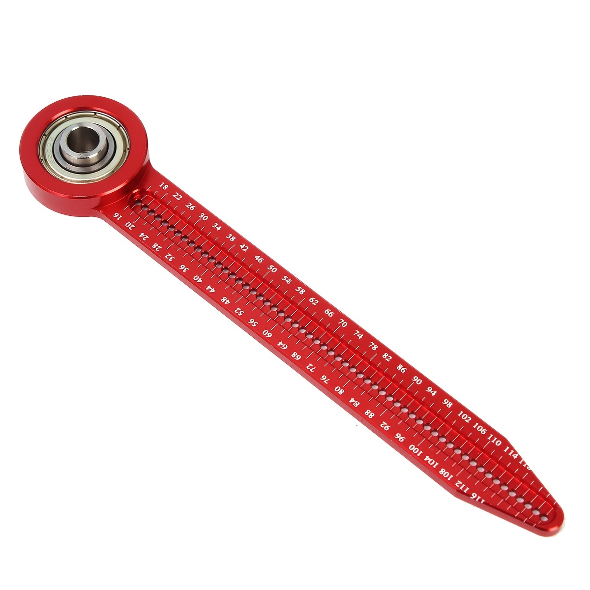 Woodworking Drawing Compass Circular Drawing Tool Hole Ruler High precision Woodworking Scribe Gauges Marking Measurement Tool: Red
